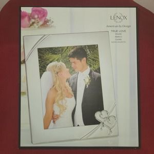 LENOX Silverplate Wedding True Love Photo Frame